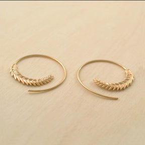 Boucles d'oreille ÉPIS - plaqué or - Bijoux fantaisie femme | Votre boutique en ligne de bijoux fantaisie - yukablanc