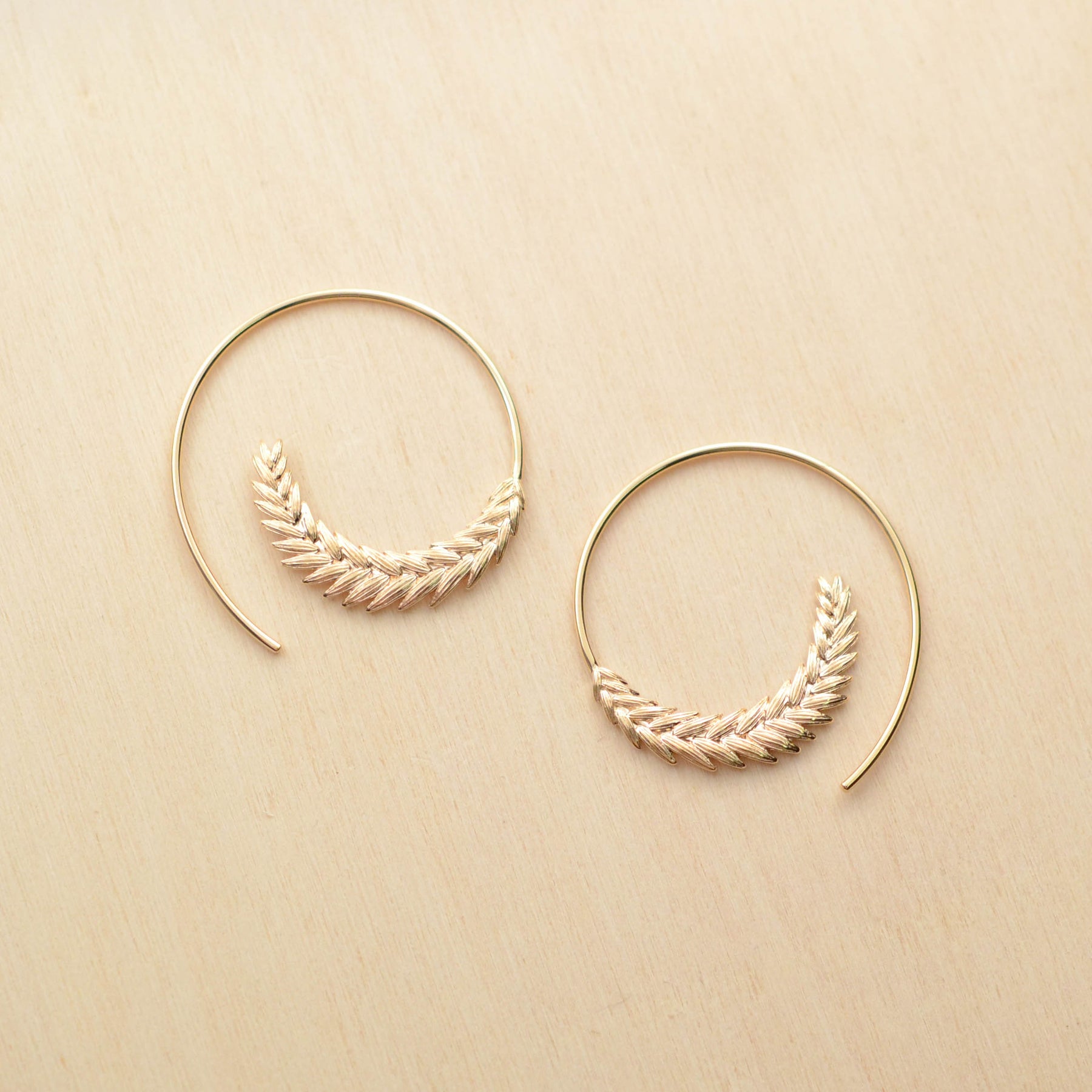 Boucles d'oreille ÉPIS - plaqué or - Bijoux fantaisie femme | Votre boutique en ligne de bijoux fantaisie - yukablanc