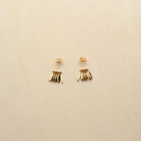 Boucles d'oreille SHADE puces - plaqué or - Bijoux fantaisie femme | Votre boutique en ligne de bijoux fantaisie - yukablanc