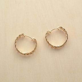 Boucles d'oreille LAURIER - plaqué or - Bijoux fantaisie femme | Votre boutique en ligne de bijoux fantaisie - yukablanc